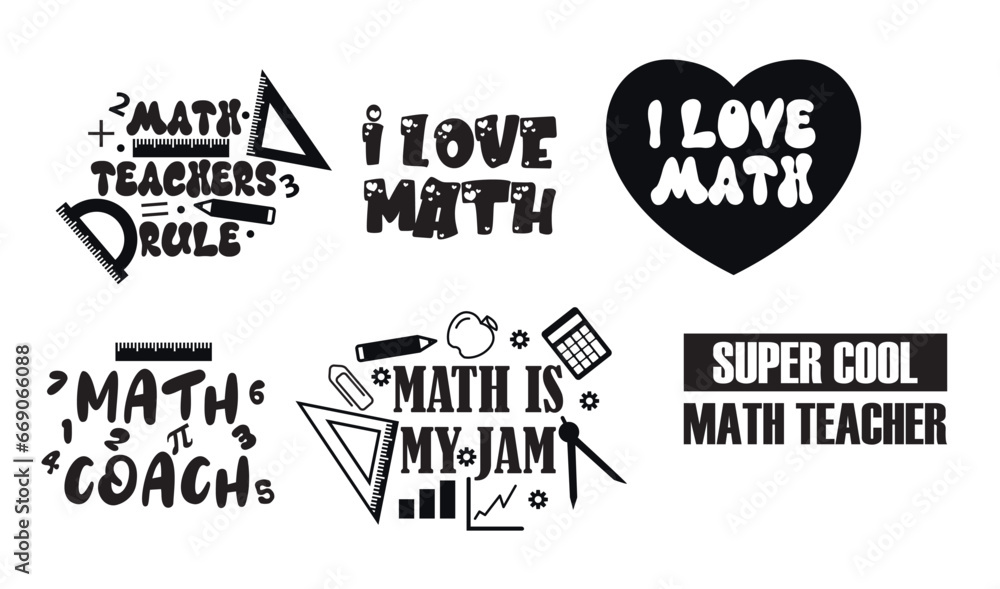 Happy teachers day vector illustration. Mathematic teacher svg, teacher png, teacher jpeg, teacher eps, teacher dxf. Cut file cricut, silhouette