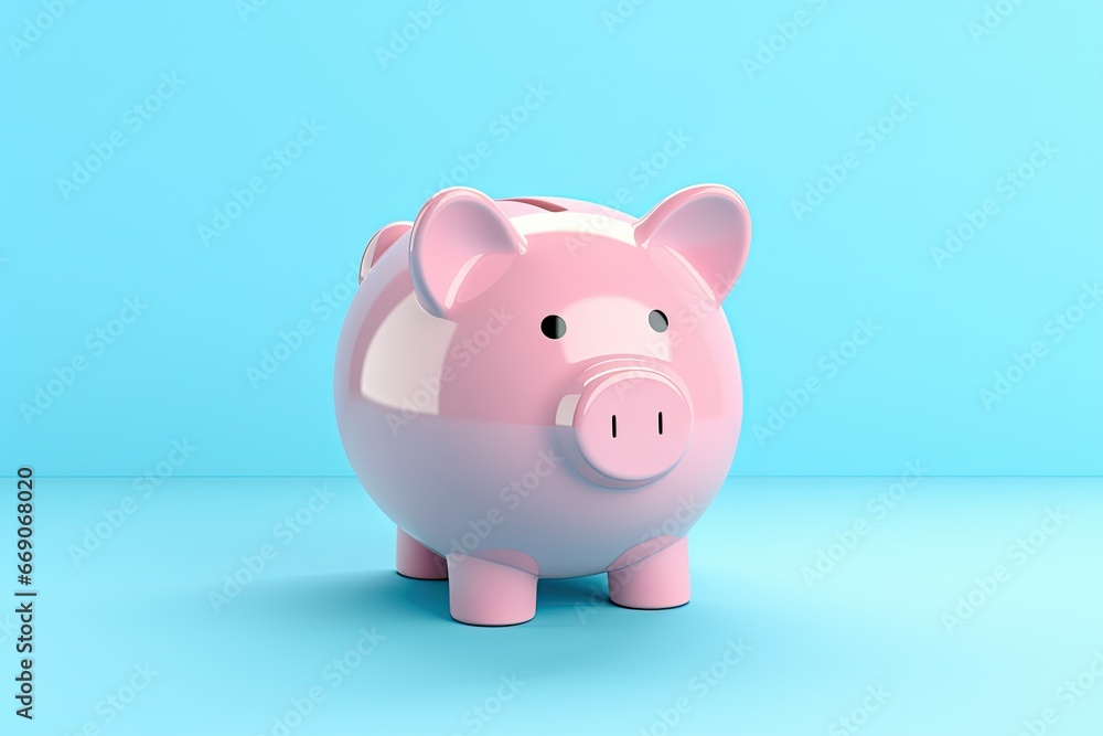 Piggy Bank Illustration Isolated Background