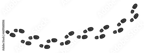 Different human footprints icon. Vector illustration