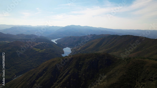 Aerial Photography of Stunning Valley Landscape in Natural Park of Gerês, Portugal © Joao Dias