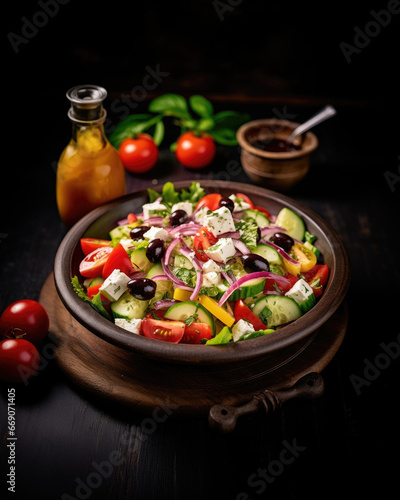 Fresh and vibrant Greek salad