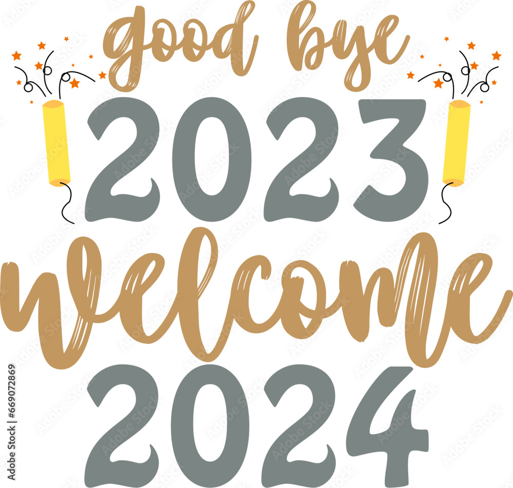 Fototapeta premium happy new year svg design