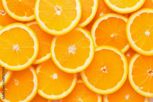 Orange fruits background, heap of fresh orange slice background. Generative AI