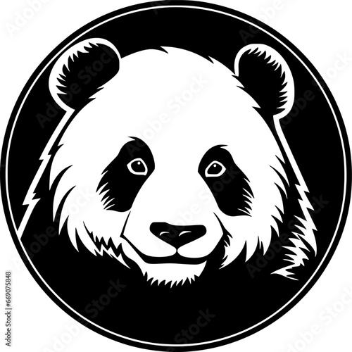 Panda - High Quality Vector Logo - Vector illustration ideal for T-shirt graphic