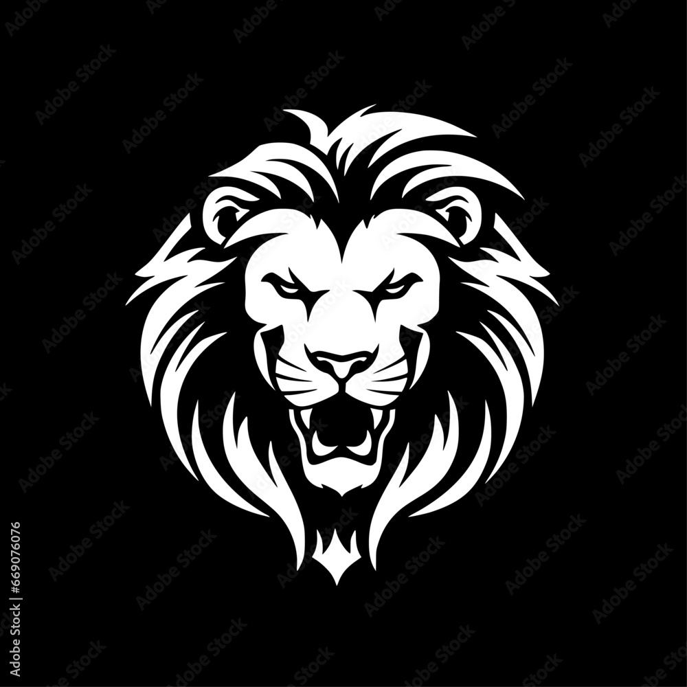Lion | Minimalist and Simple Silhouette - Vector illustration Lion | Minimalist and Simple Silhouette - Vector illustration