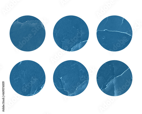 circle paper sticker set or empty sale tag