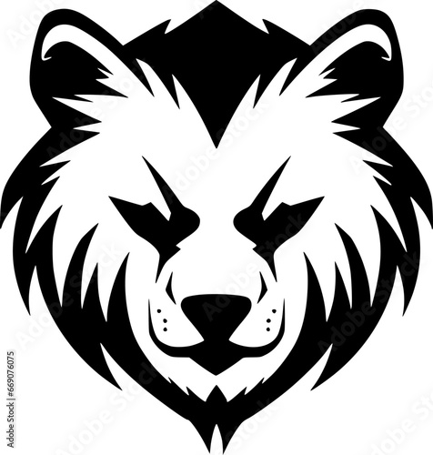 Panda - Minimalist and Flat Logo - Vector illustration