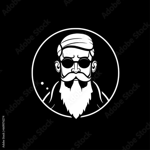 Papa - Minimalist and Flat Logo - Vector illustration