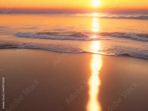 sunset on the beach © Kashif
