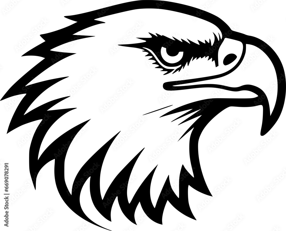 Eagle - Minimalist and Flat Logo - Vector illustration Eagle - Minimalist and Flat Logo - Vector illustration