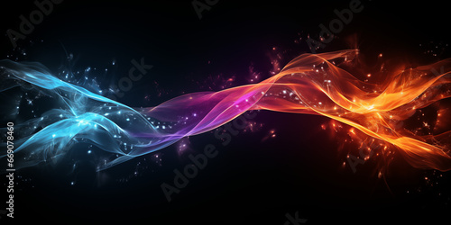  Abstract background with  lighting effects