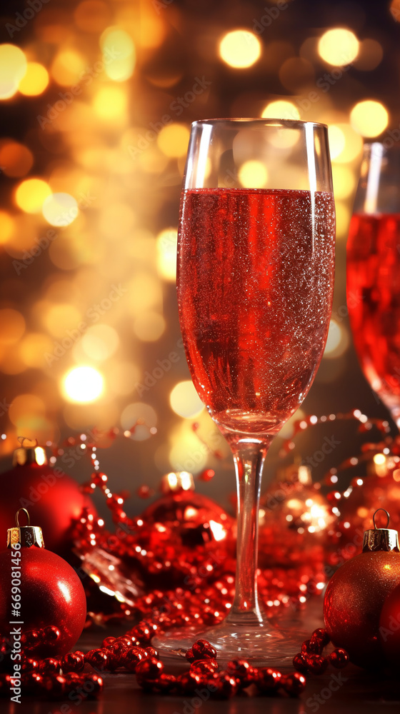 Merry christmas and happy new year greeting and invitation card concept for template, banner, poster, holiday design with beautiful wine champagne and glitter seasonal ornament winter season. Merry christmas and happy new year greeting and invitation card concept for template, banner, poster, holiday design with beautiful wine champagne and glitter seasonal ornament winter season.