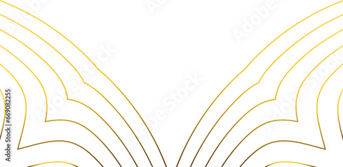 abstract golden geometry ornament