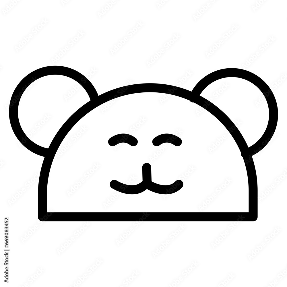 bear line icon bear line icon