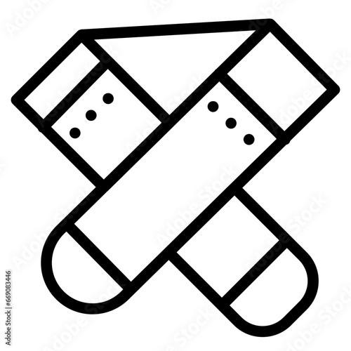 shawl line icon