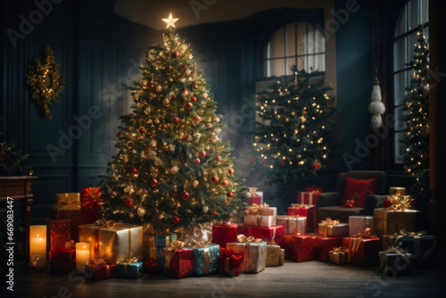 Weihnachten - Geschenke - Christbaum with