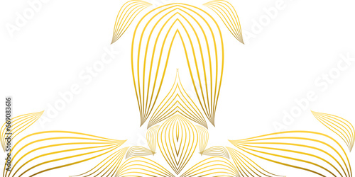 luxury golden flower petal