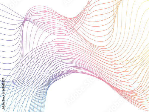 Abstract colorful wave line in transparent background modern stream wave background and wave curve lines. abstract Spiral Vector business Illustration pattern of colorful lines and curve illustration 