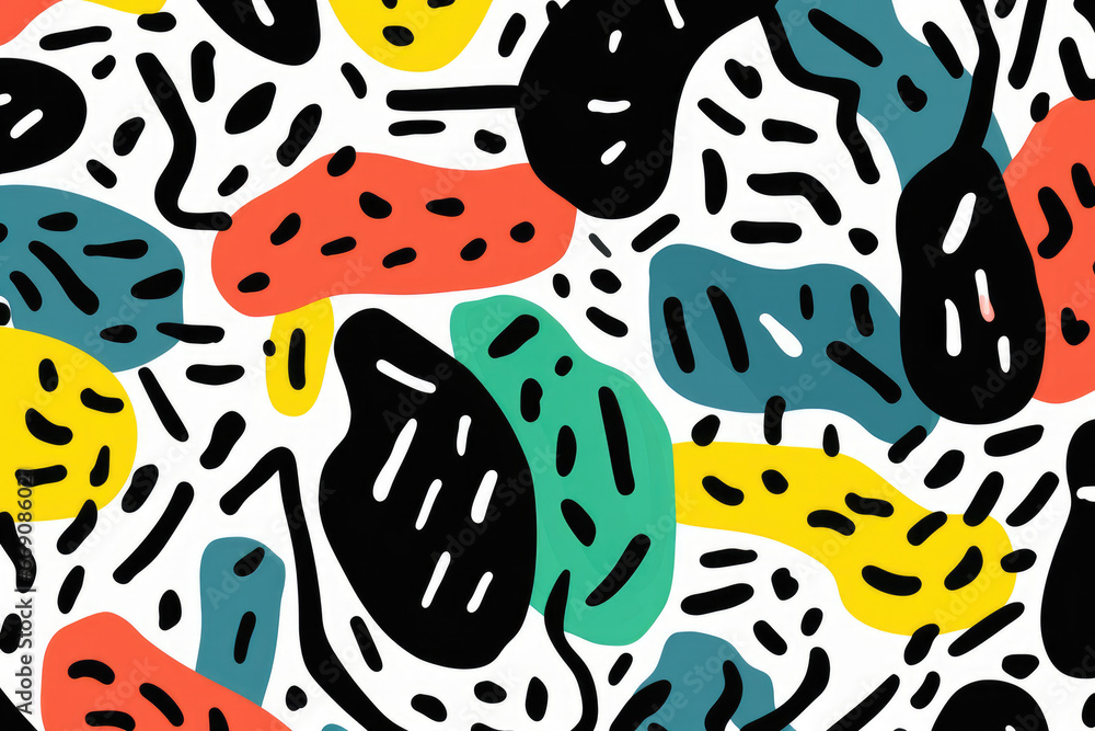 illustration of colorful leopard pattern style illustration of colorful leopard pattern style