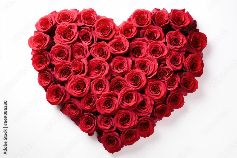 red roses in heart shape. Valentine's day romantic gift red roses in heart shape. Valentine's day romantic gift