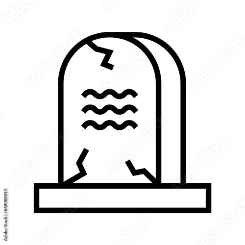 icon tombstone halloween, Halloween icon, Spooky, Scary, Horor, Simple and Minimalist icon