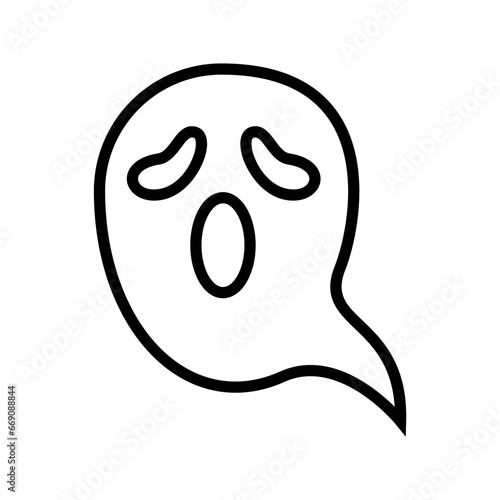 icon ghost boo halloween, Halloween icon, Spooky, Scary, Horor, Simple and Minimalist icon