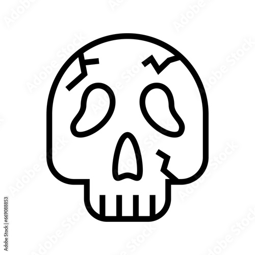 icon skull scream halloween, Halloween icon, Spooky, Scary, Horor, Simple and Minimalist icon