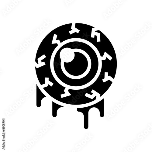 icon eyeball zombie halloween, Halloween icon, Spooky, Scary, Horor, Simple and Minimalist icon