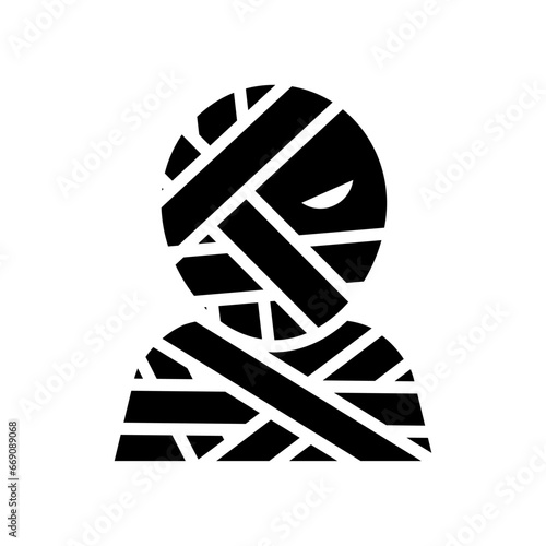 icon mummy halloween, Halloween icon, Spooky, Scary, Horor, Simple and Minimalist icon
