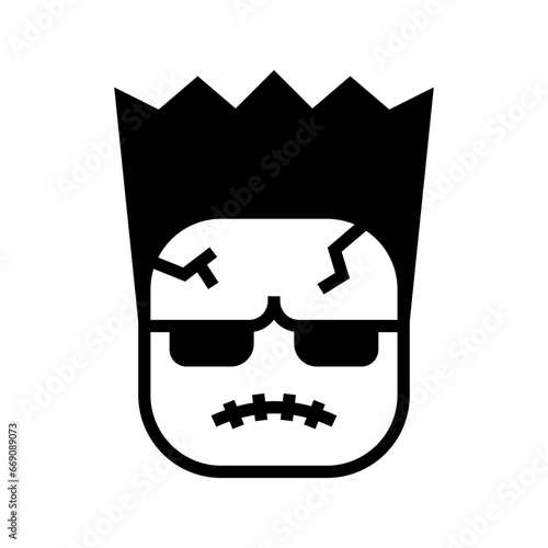 Icon Frankenstein, Halloween icon, Spooky, Scary, Horor, Simple and Minimalist icon