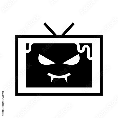 icon zombie tv halloween, Halloween icon, Spooky, Scary, Horor, Simple and Minimalist icon