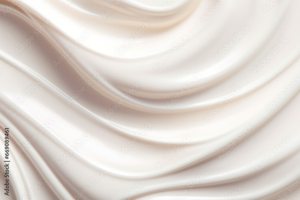 Obraz premium White skincare cream texture
