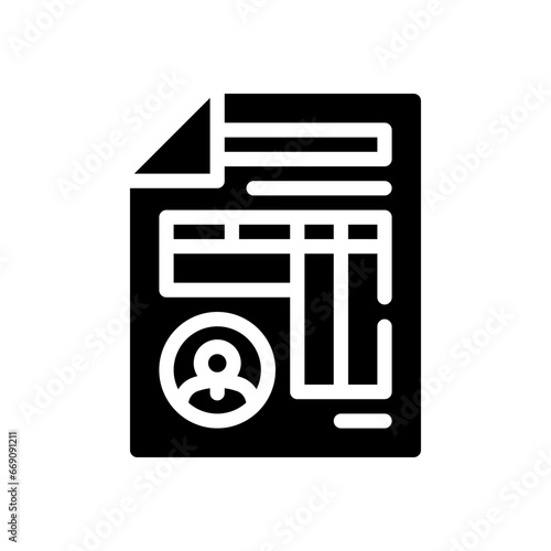 collaborative glyph icon