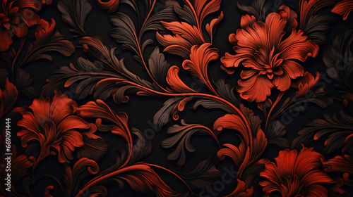 Luxury background with floral pattern