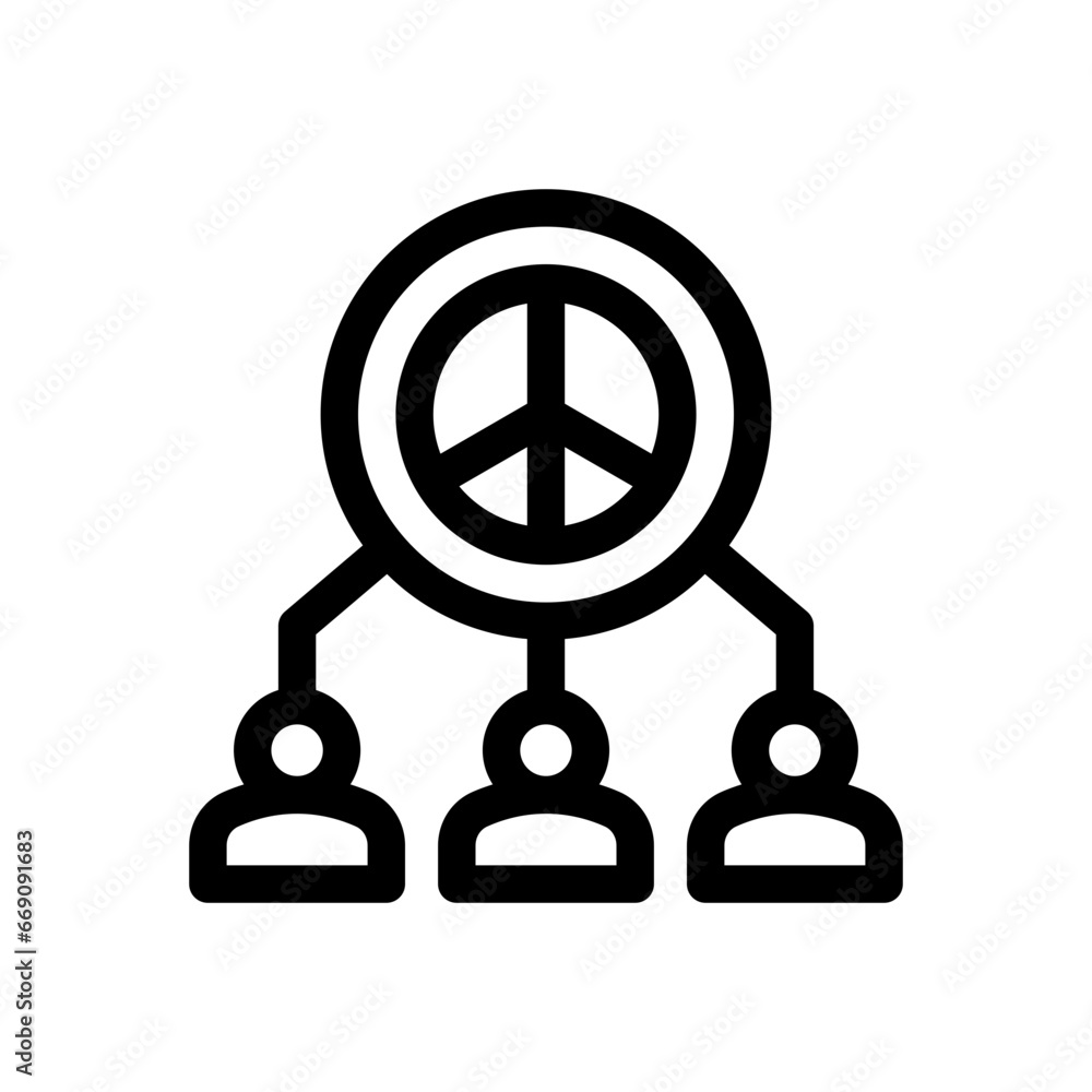 peace line icon