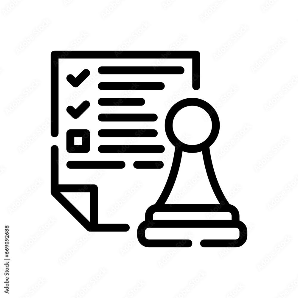 Fototapeta premium file line icon