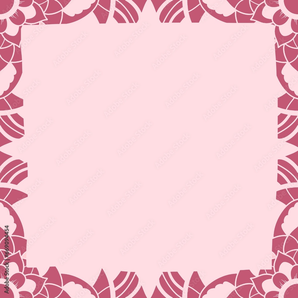 floral paper note design with border, blank for decoration, message, information, hand drawn style, natural theme, cute sheet, illustration. floral paper note design with border, blank for decoration, message, information, hand drawn style, natural theme, cute sheet, illustration.