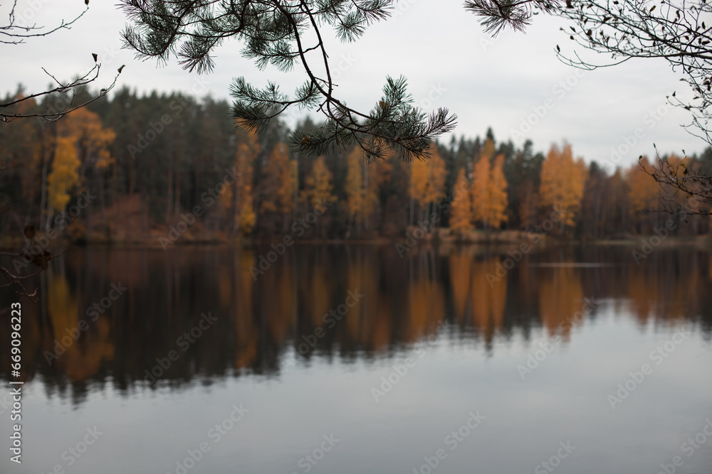 Obraz premium lake in autumn