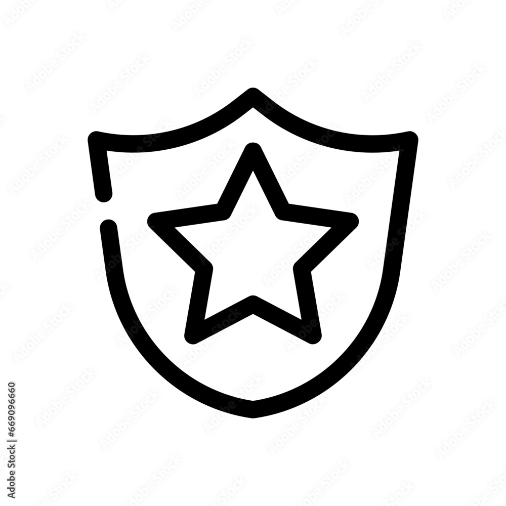 badge line icon