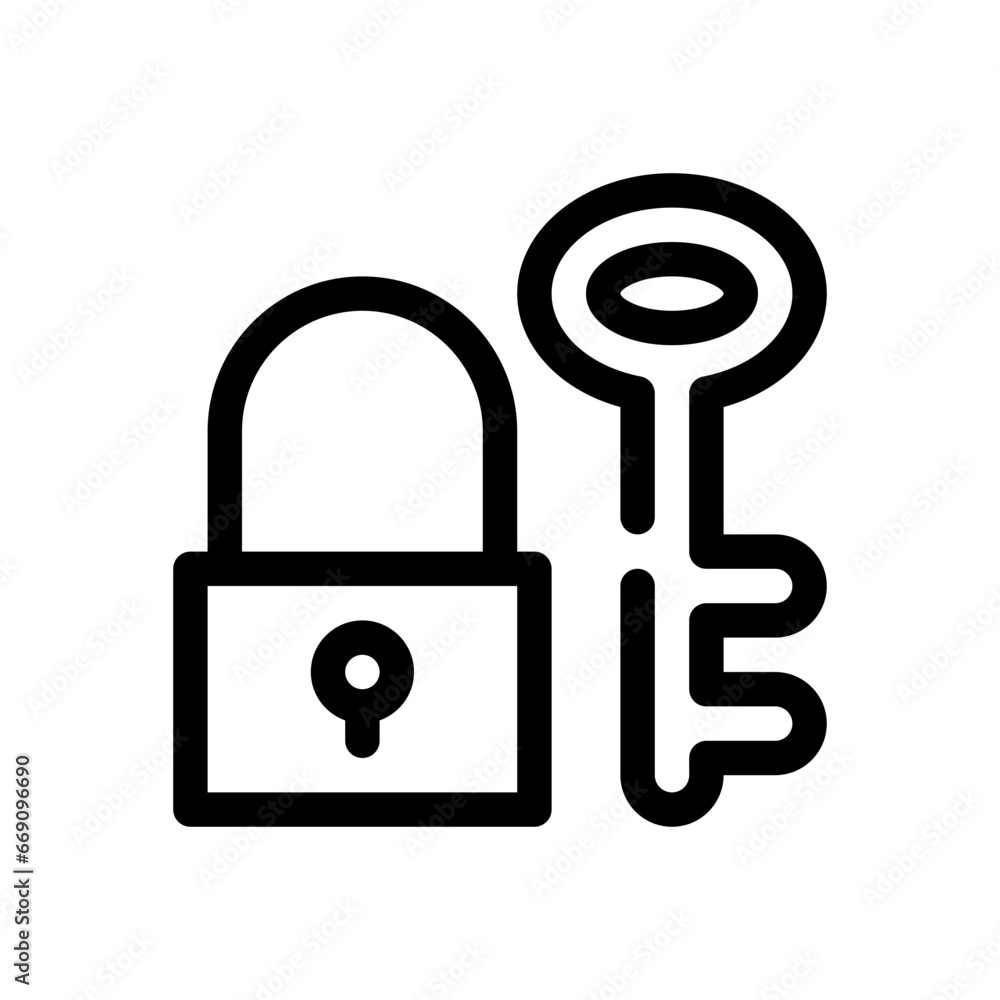 padlock line icon padlock line icon