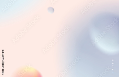 Abstract gradient vector background. Minimal pattern banner with 3d
