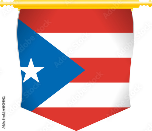 Free Download Puerto Rico Flag Abstract Shape - GFXLoad