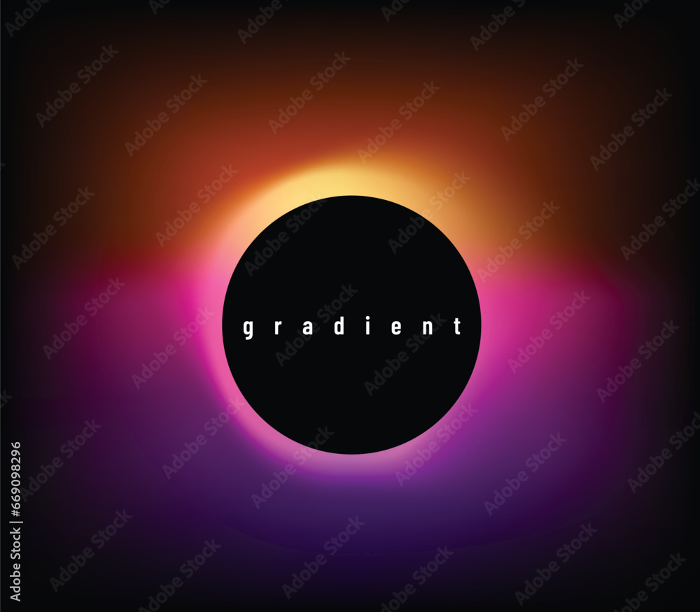 Round gradient vector background. Circle light banner with gradient Round gradient vector background. Circle light banner with gradient
