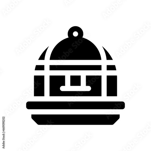 birdcage glyph icon