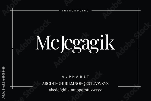 Abstract Fashion font alphabet. Minimal modern urban fonts. vector illustration