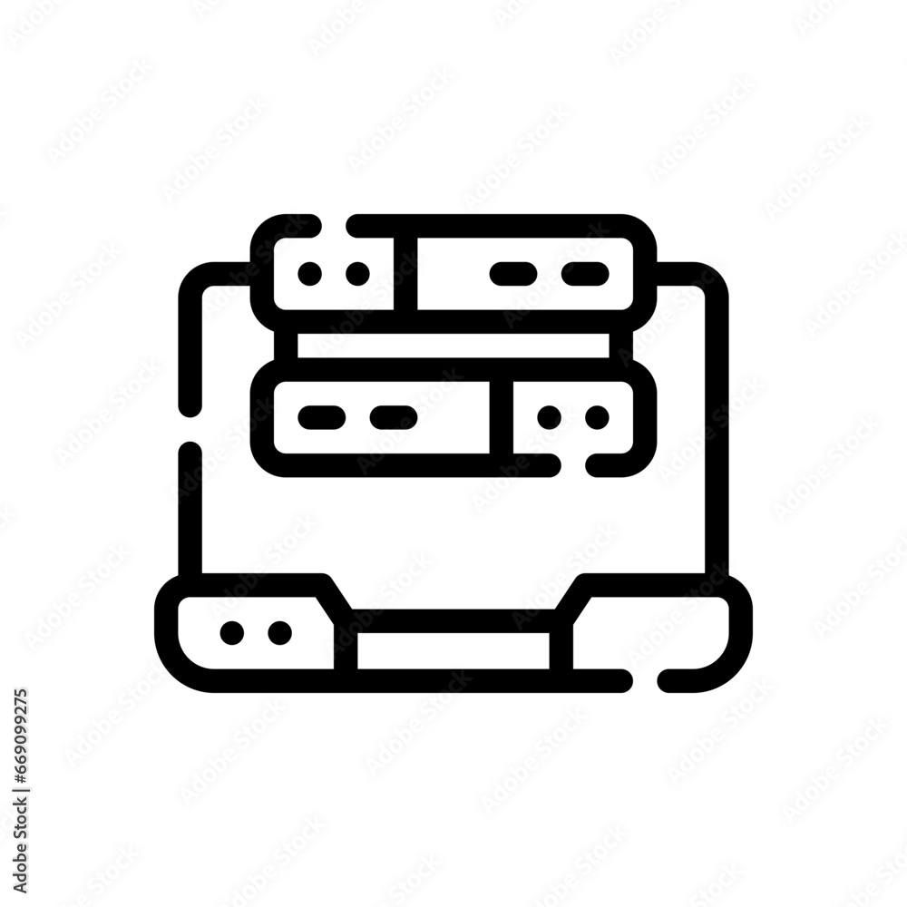 laptop line icon laptop line icon