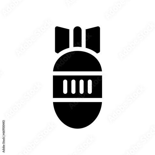 bomb glyph icon