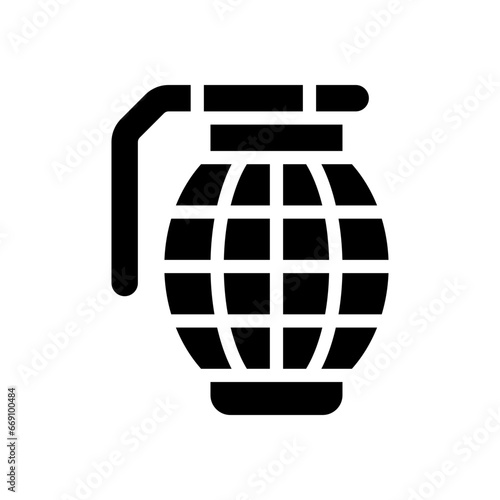 grenade glyph icon