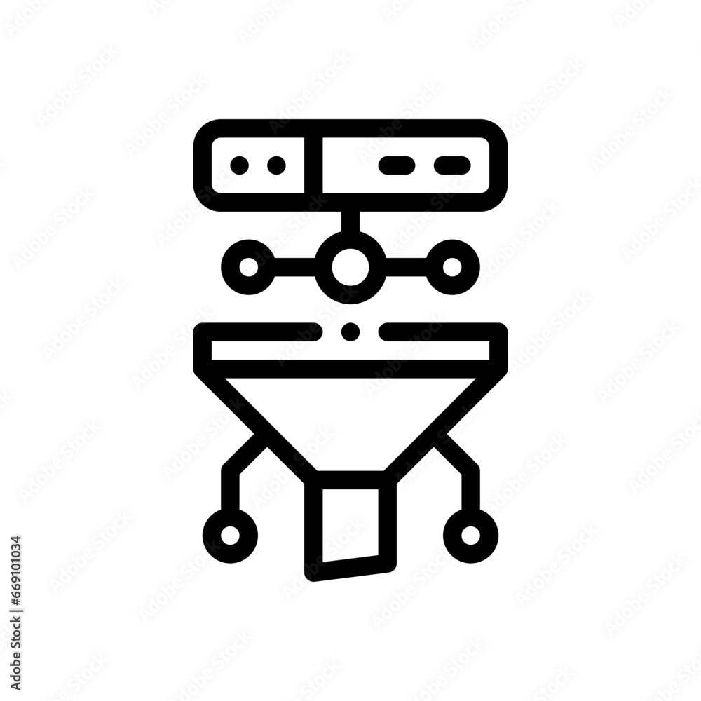 server traffic line icon server traffic line icon