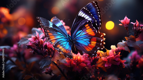 Butterfly Symphony: Wallpaper Delight - Generative AI
